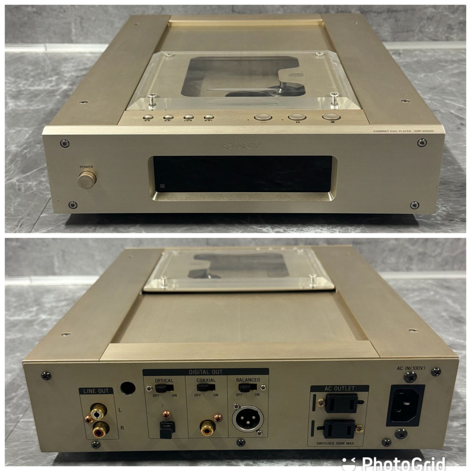 名機の 上音質 SONY ソニー CDP X 5000 CDプレーヤー 多数 コンパクトディスクプレーヤー