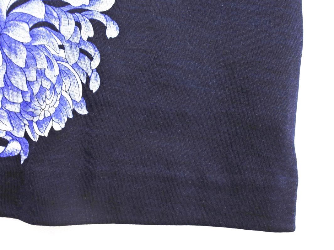 LEONARD レオナール シルク混 花柄 Vネック 花柄 カーディガン sizeLL