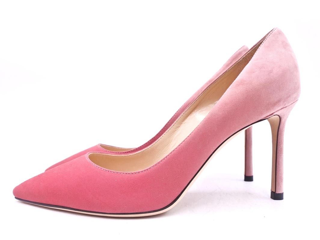 美品 Jimmy Choo ジミーチュウ ROMY スウェード ハイヒール パンプス