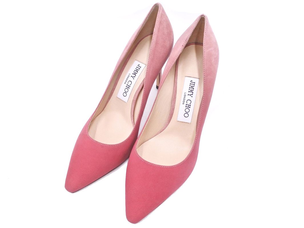美品 Jimmy Choo ジミーチュウ ROMY スウェード ハイヒール パンプス