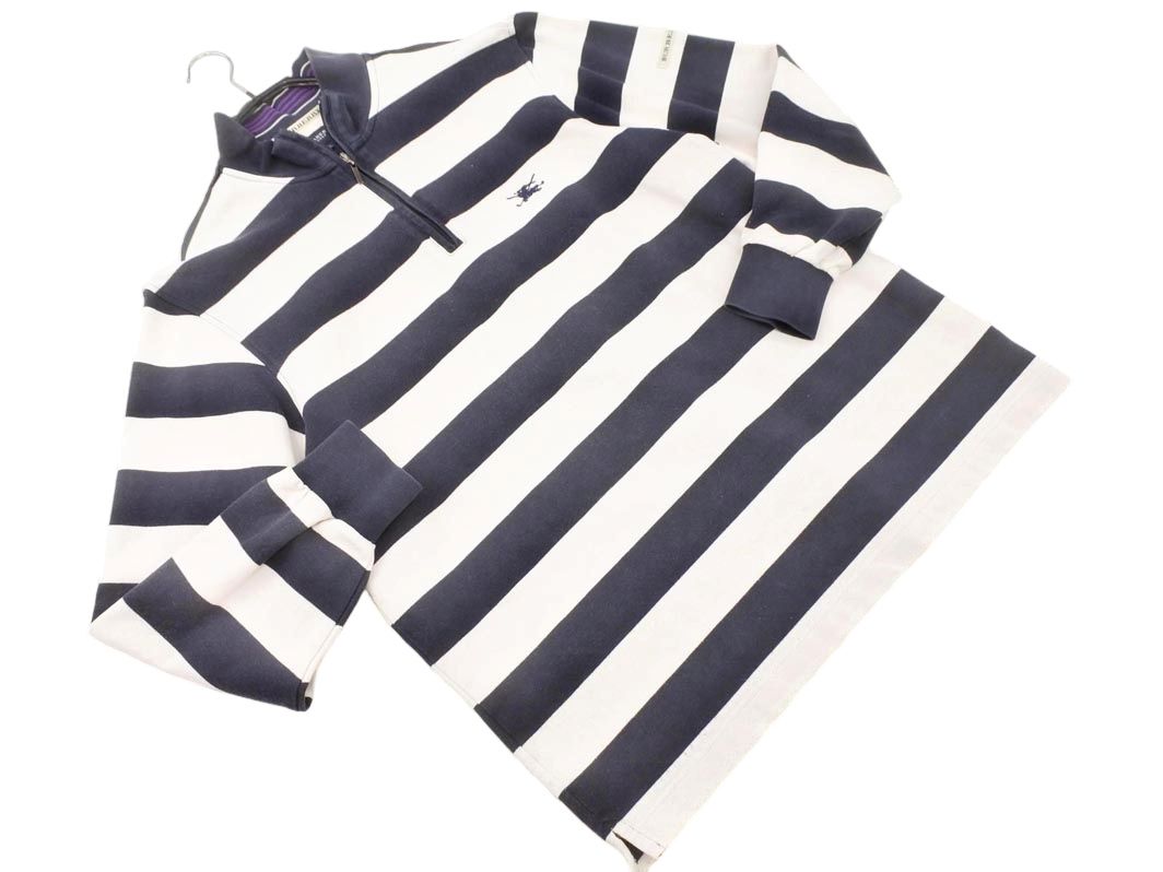 バーバリー　ゴルフ　ハーフジップ　ポロシャツ BURBERRY バーバリー GOLF ゴルフ ハーフジップ ボーダー ポロシャツ