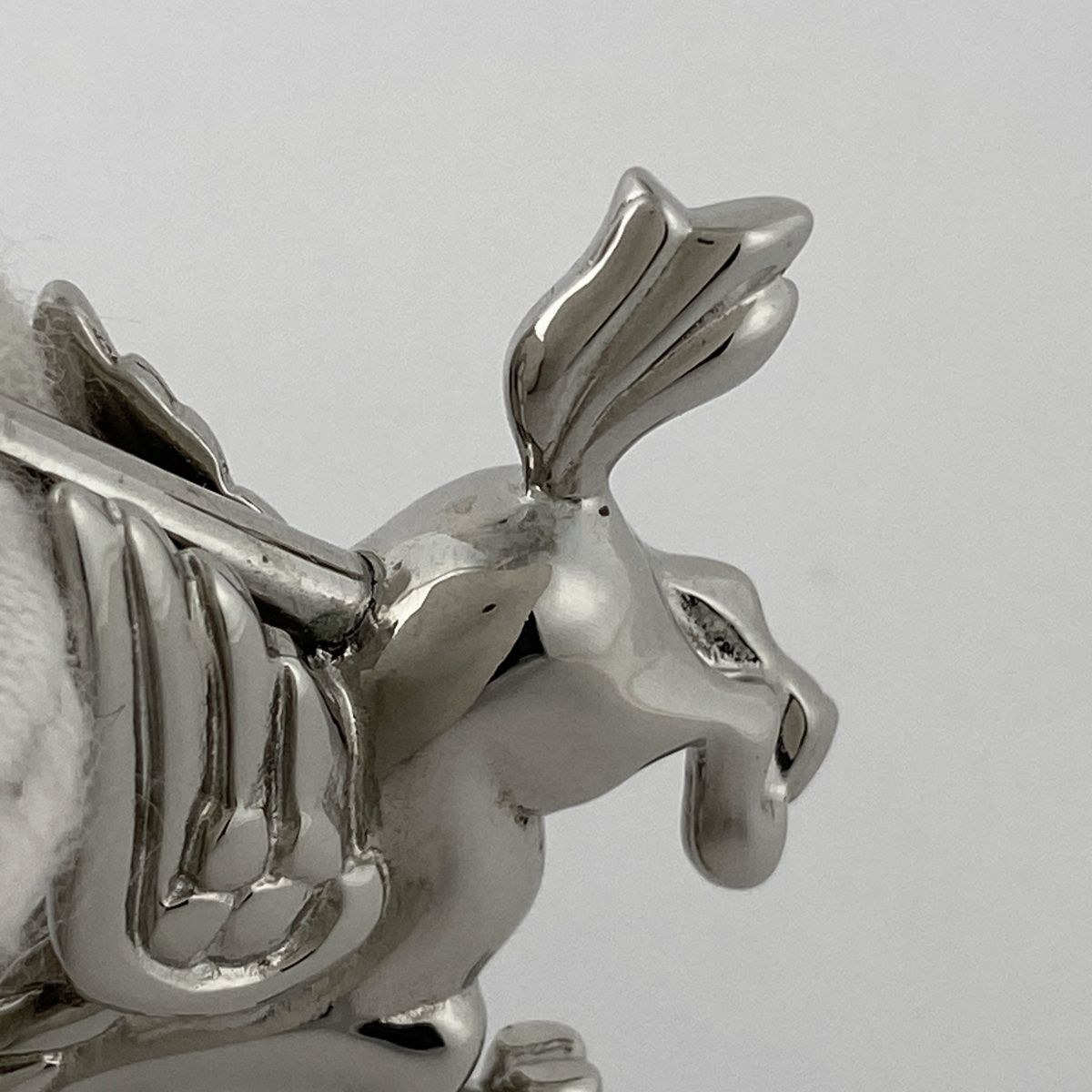 （極美品）エルメス カデナ ペガサス チャーム シルバー エルメス HERMES ペガサス バッグチャーム カデナ ペンダントトップ