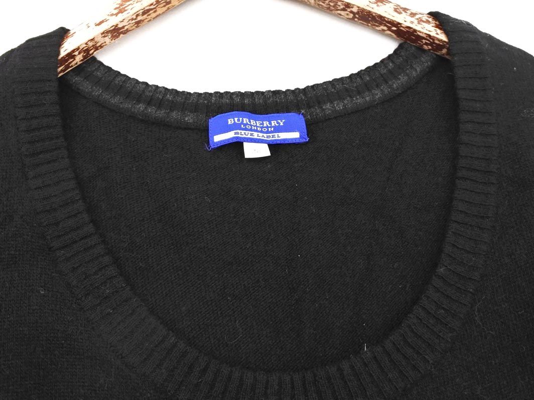 BURBERRY BLUE LABEL バーバリー ブルーレーベル ウール混 ロゴ
