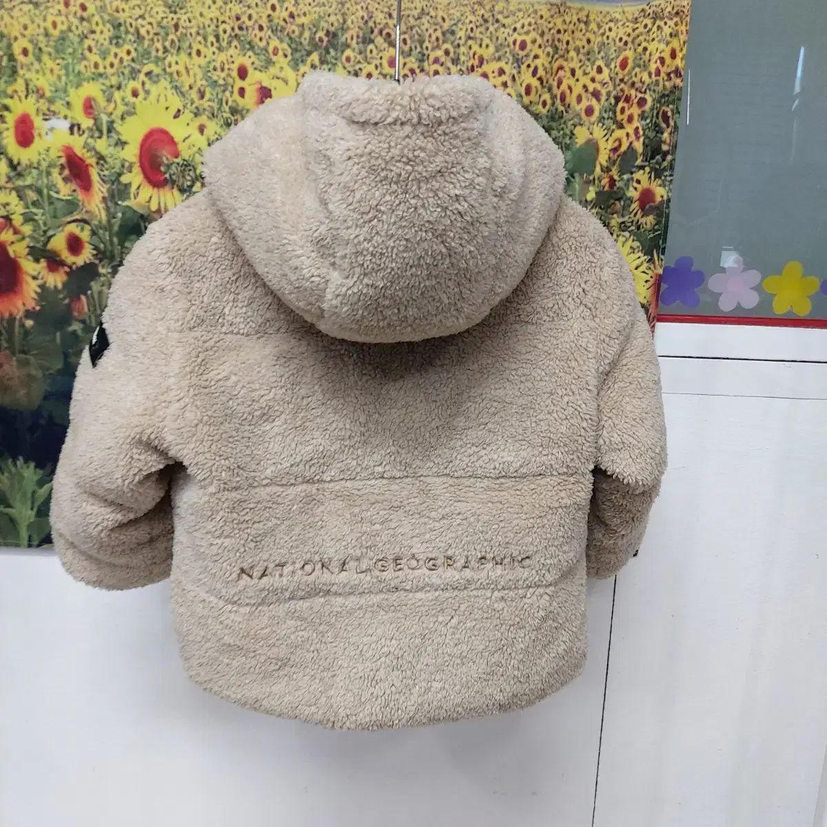 ナショナルジオグラフィック キッズ フリース リバーシブル ショートダウン 110号 5歳 5 K 28