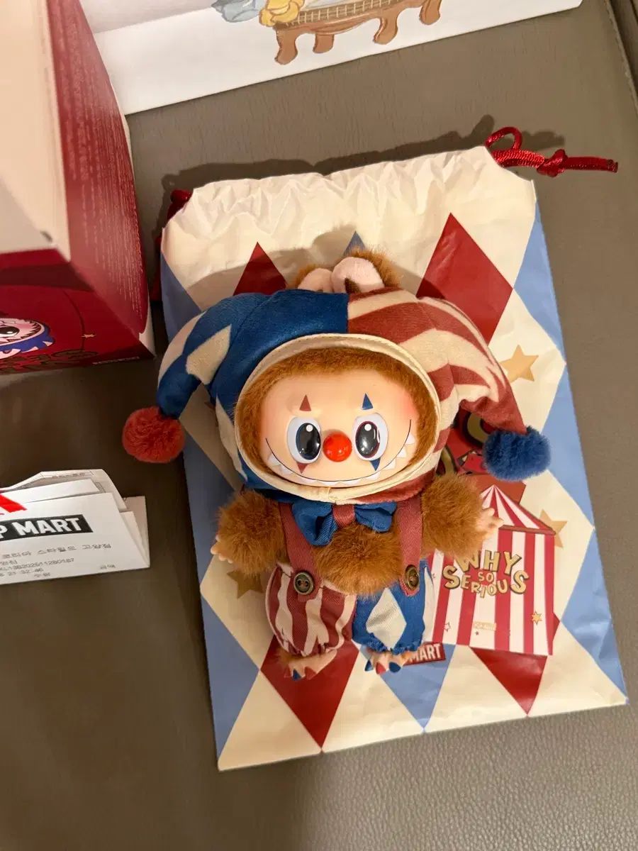 POP MART ポップマート ワイソシリアス ぬいぐるみ キーホルダー ジャグリング道化師 ラブブ ボックスのみ開封