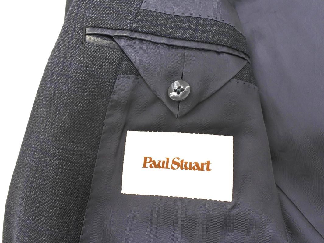 PAUL STUART ポールスチュアート ウール100% チェック テーラード 