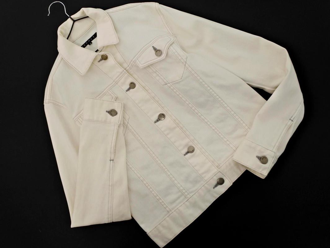 theory セオリー Gジャン デニム ジャケット size4/白 ◇□ レディース
