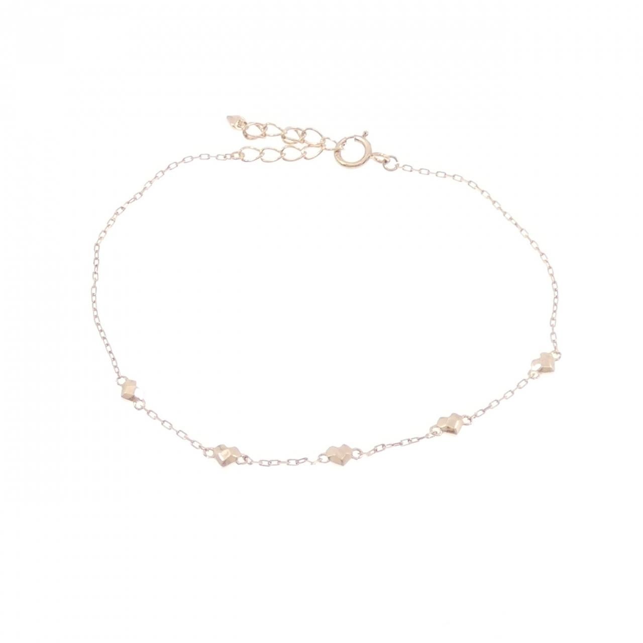 クミキョク K 10 PG ハート ブレスレット