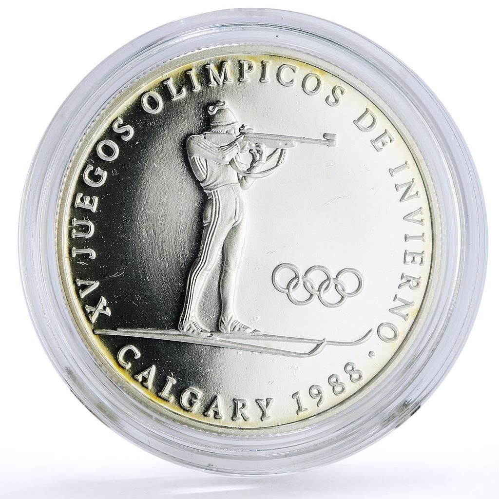 パナマ 1バルボア カルガリー冬季オリンピック バイアスロン プルーフ