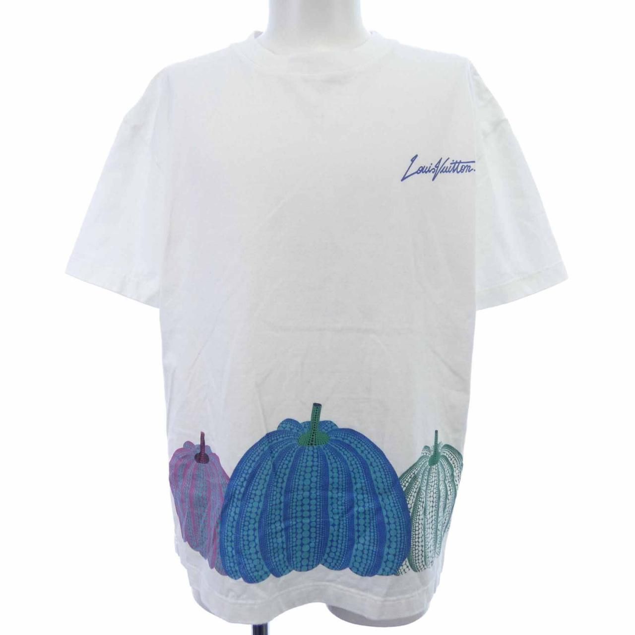 ルイヴィトン LOUIS VUITTON LV×YK パンプキンプリントTシャツ 草間彌生 Tシャツ