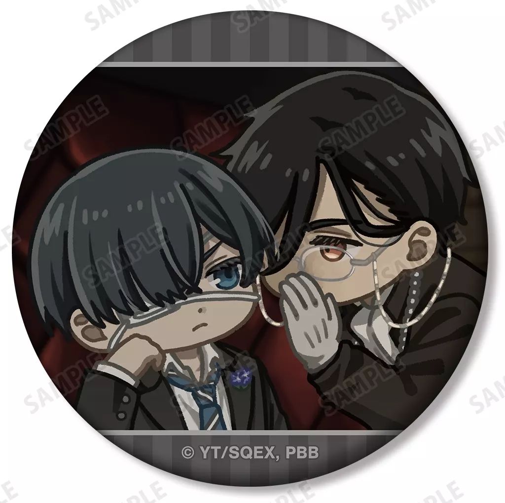 中古】バッジ・ビンズ B.セバスチャン＆シエル 「黒執事 -寄宿学校編