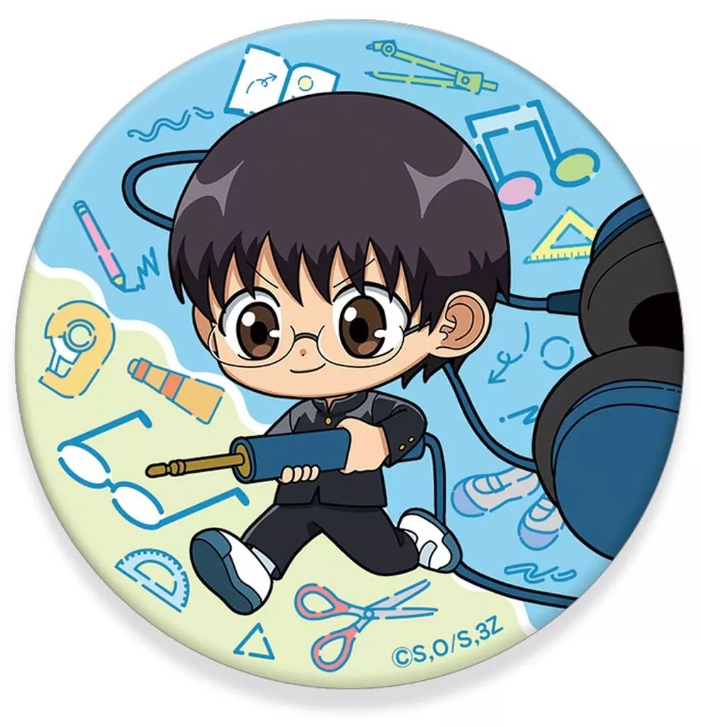 中古】バッジ・ビンズ 志村新八 「3年Z組銀八先生 トレーディング缶