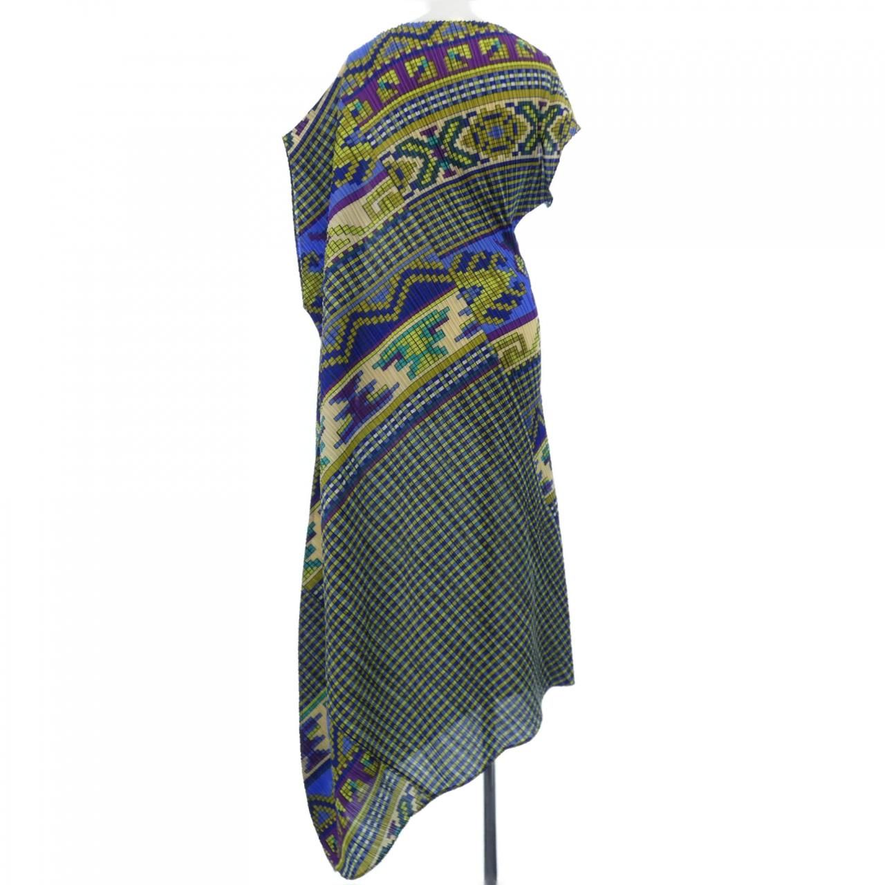 プリーツプリーズ PLEATS PLEASE 2010 アシンメトリーチロリアン PP 03 JH 553 7565068 ワンピース