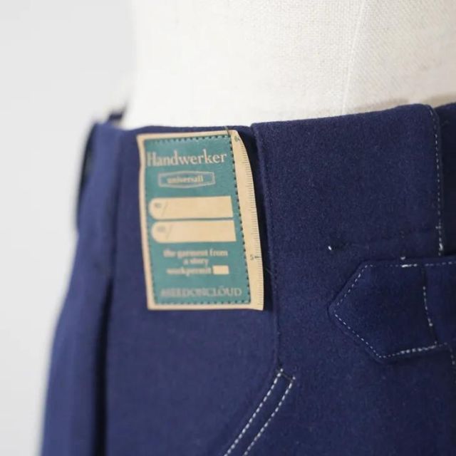 ASEEDONCLOUD | Handwerker | HW wide trousers (blue) size S