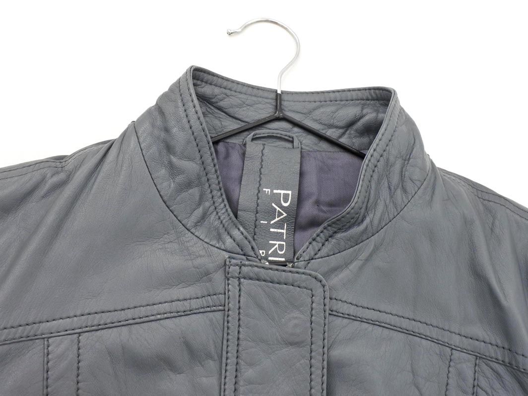 PATRIZIA PEPE パトリッツィアペペ 羊革 レザー ジップ ジャケット