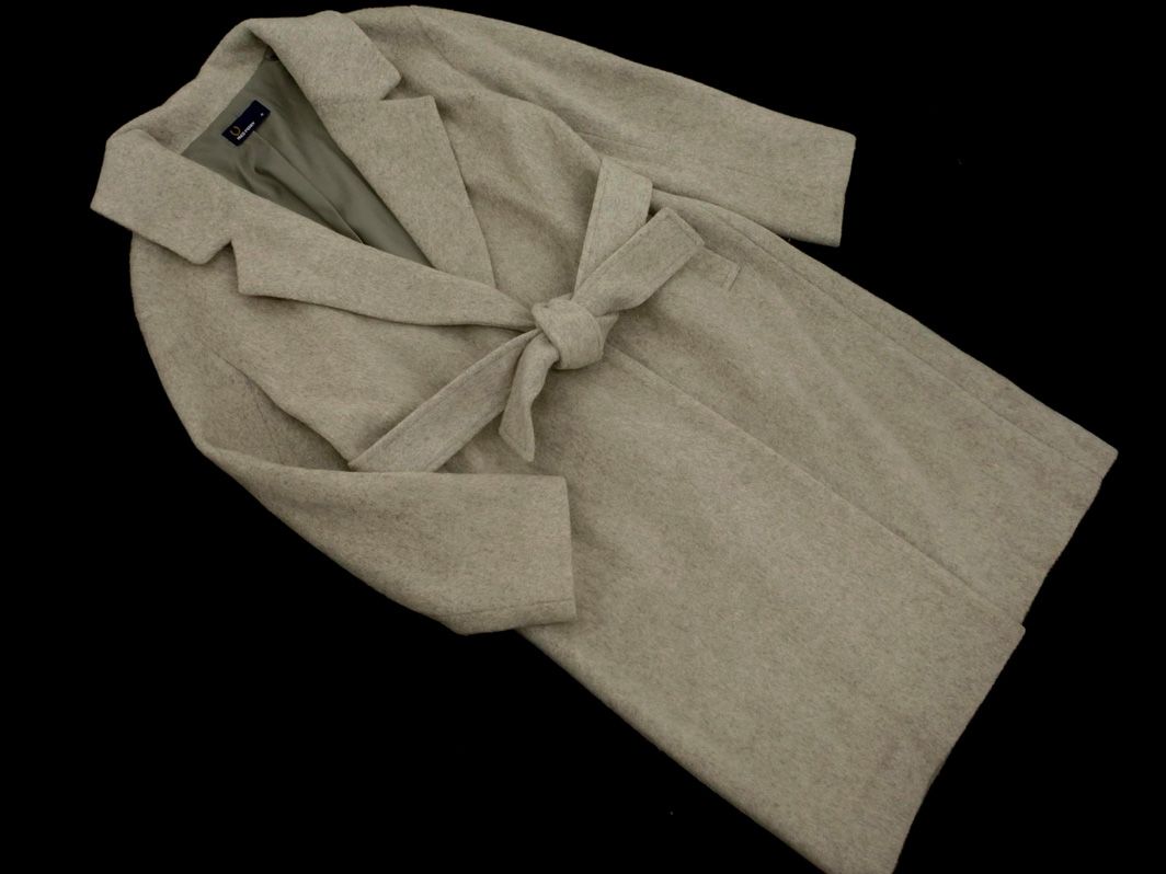 FRED PERRY フレッドペリー ウール混 チェスター コート size10/グレー