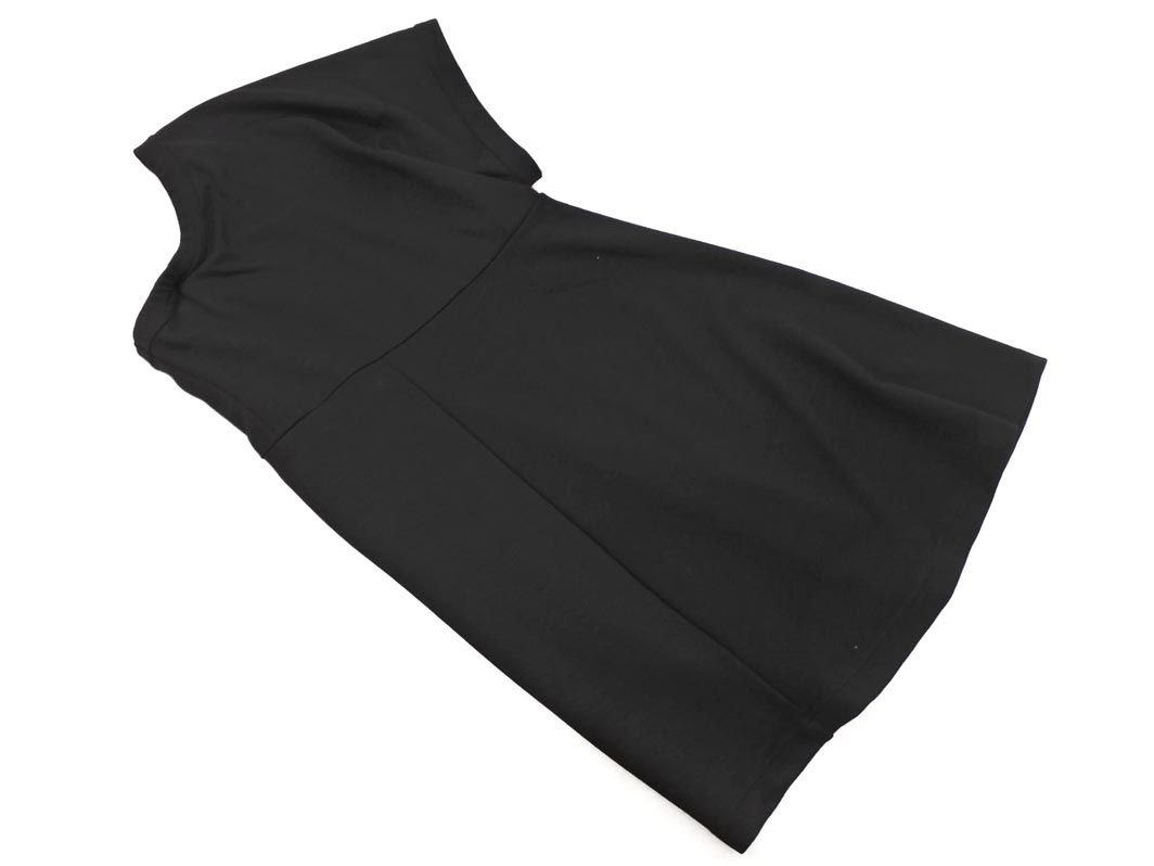 COMME des GARCONS コムデギャルソン ウール ワンショルダー ワンピース sizeS|黒 ◎レディース