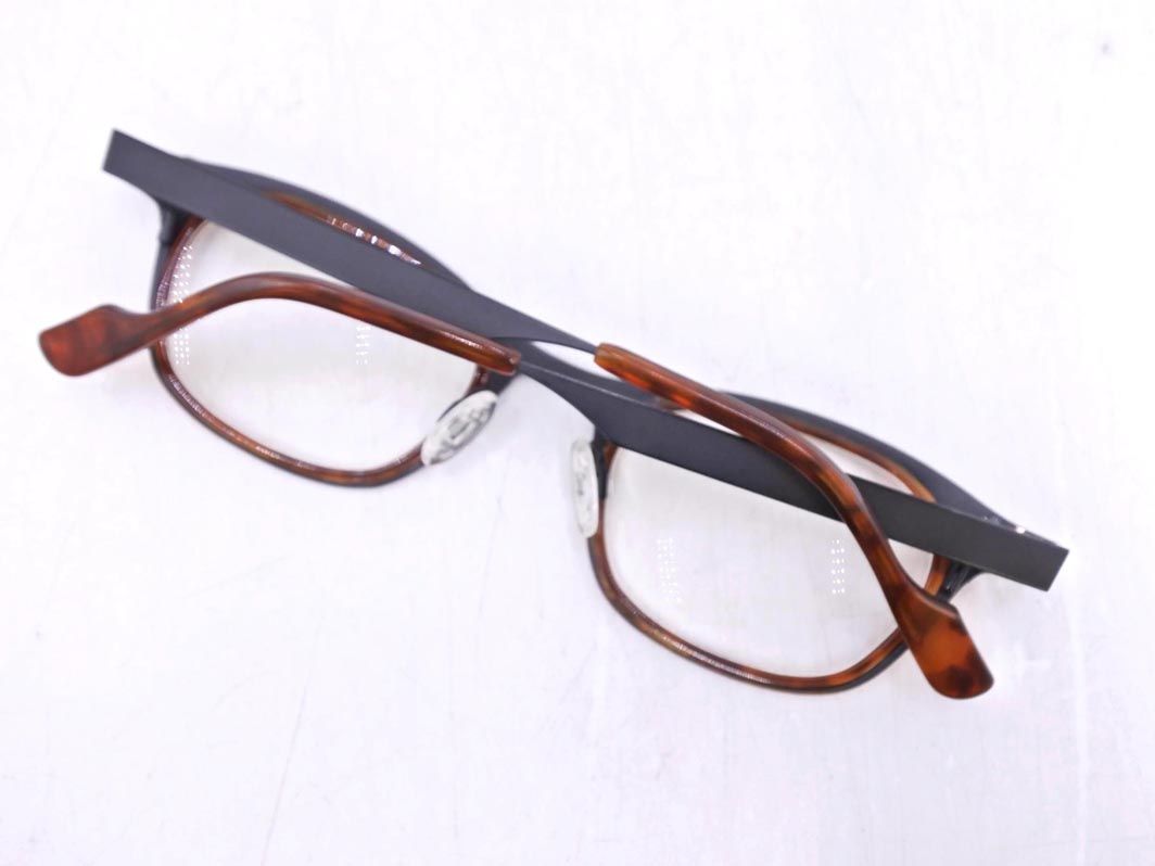 ANNE アンバレンタイン FLORA 2 8 A 13 ウェリントン 眼鏡 メガネ 茶x黒 ◎レディース