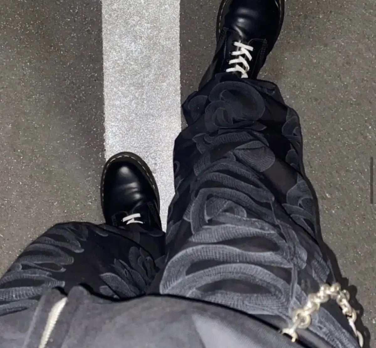 HYSTERIC GLAMOUR ヒステリックグラマー スネーク ワイド パンツ