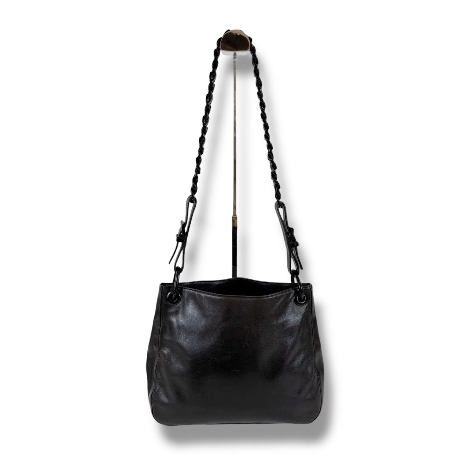 PRADA ショルダーバッグ 黒金チェーン 【公式通販】