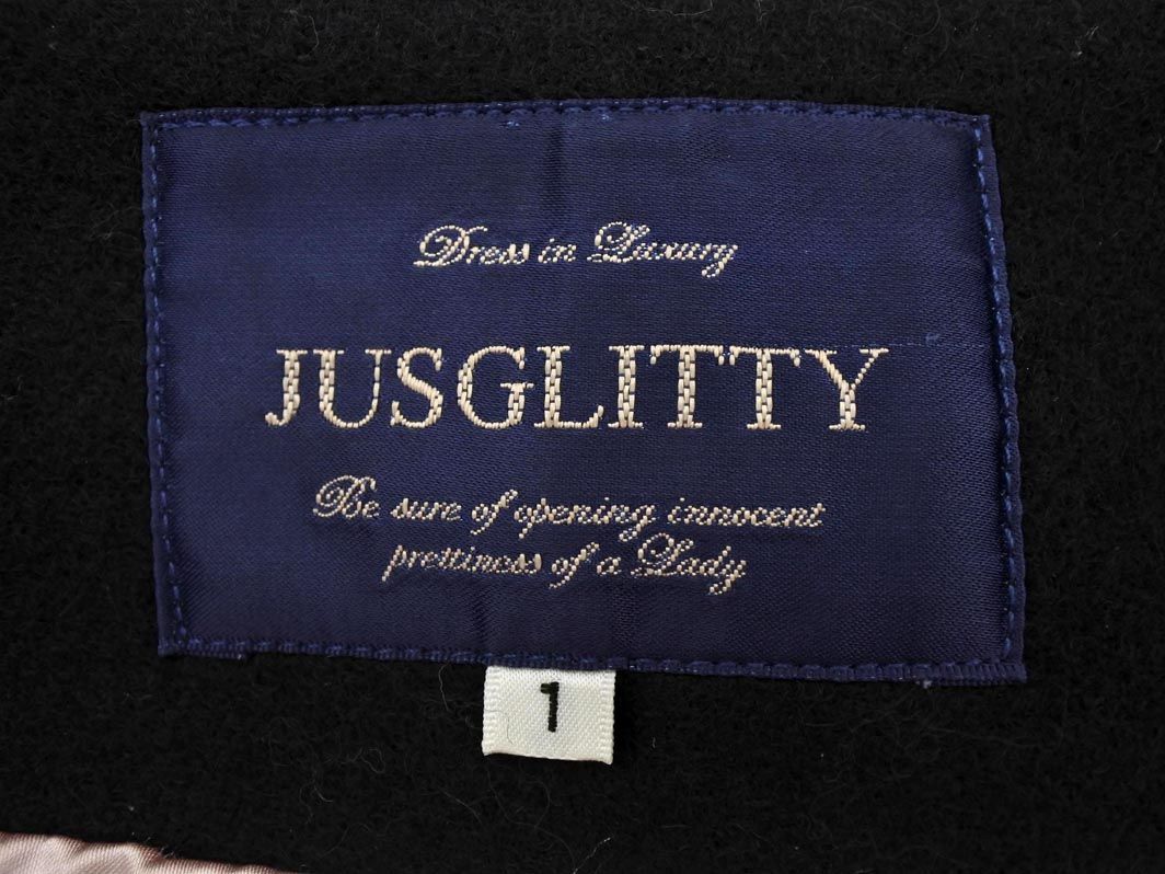 未着用タグ付きJUSGLITTYジャスグリッティコートカシミヤ フォックス JUSGLITTY ジャスグリッティー フォックスファー ダッフル コート
