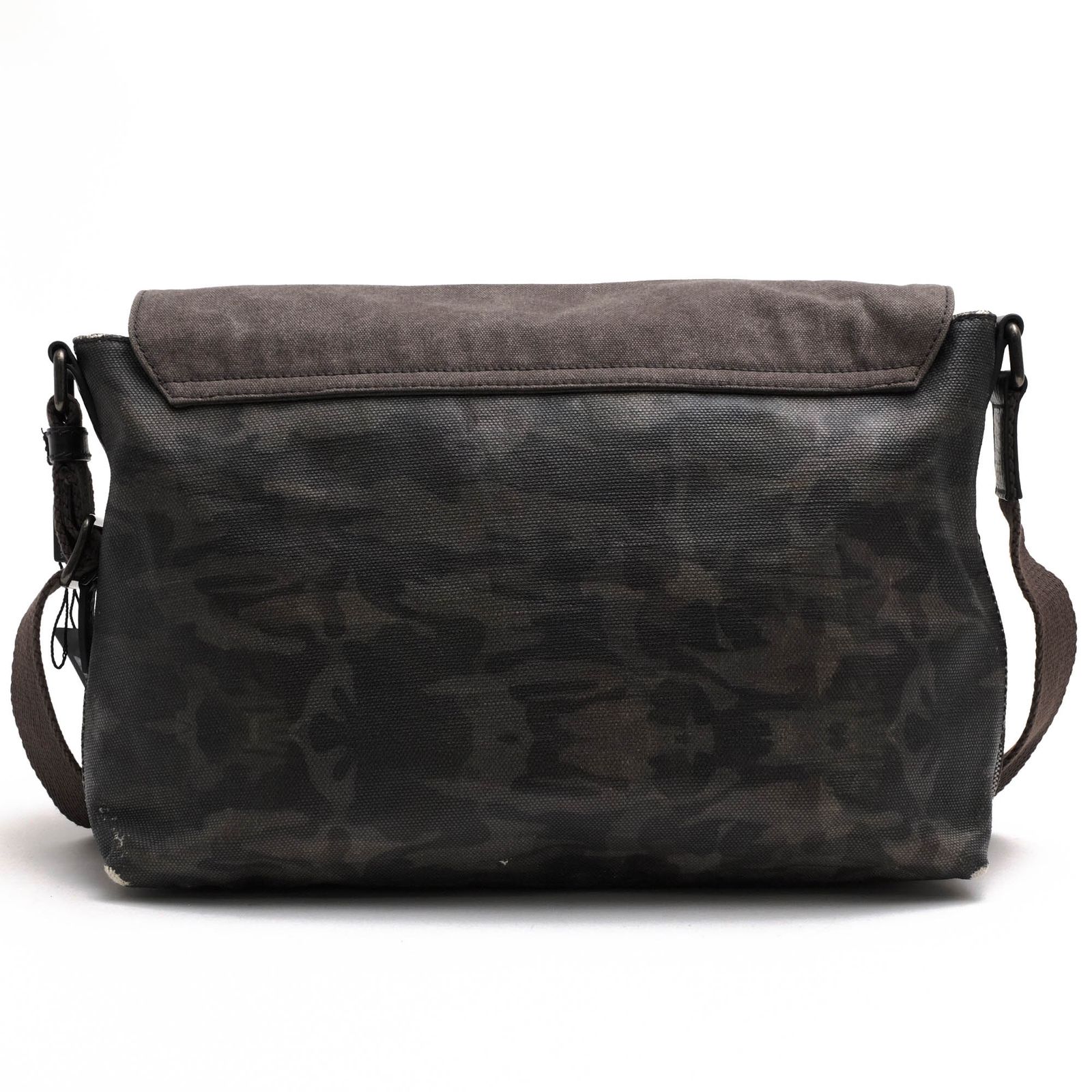 ドルガバ DOLCE＆GABBANA バッグ ショルダーバッグ 鞄 メンズ 男性 男性用 コットン 綿 キャンバス レザー 革 オリーブ カーキ BM 1199 A 8228 80506 MESSENGER CANVAS フラップ式 メッセンジャーバッグ 迷彩