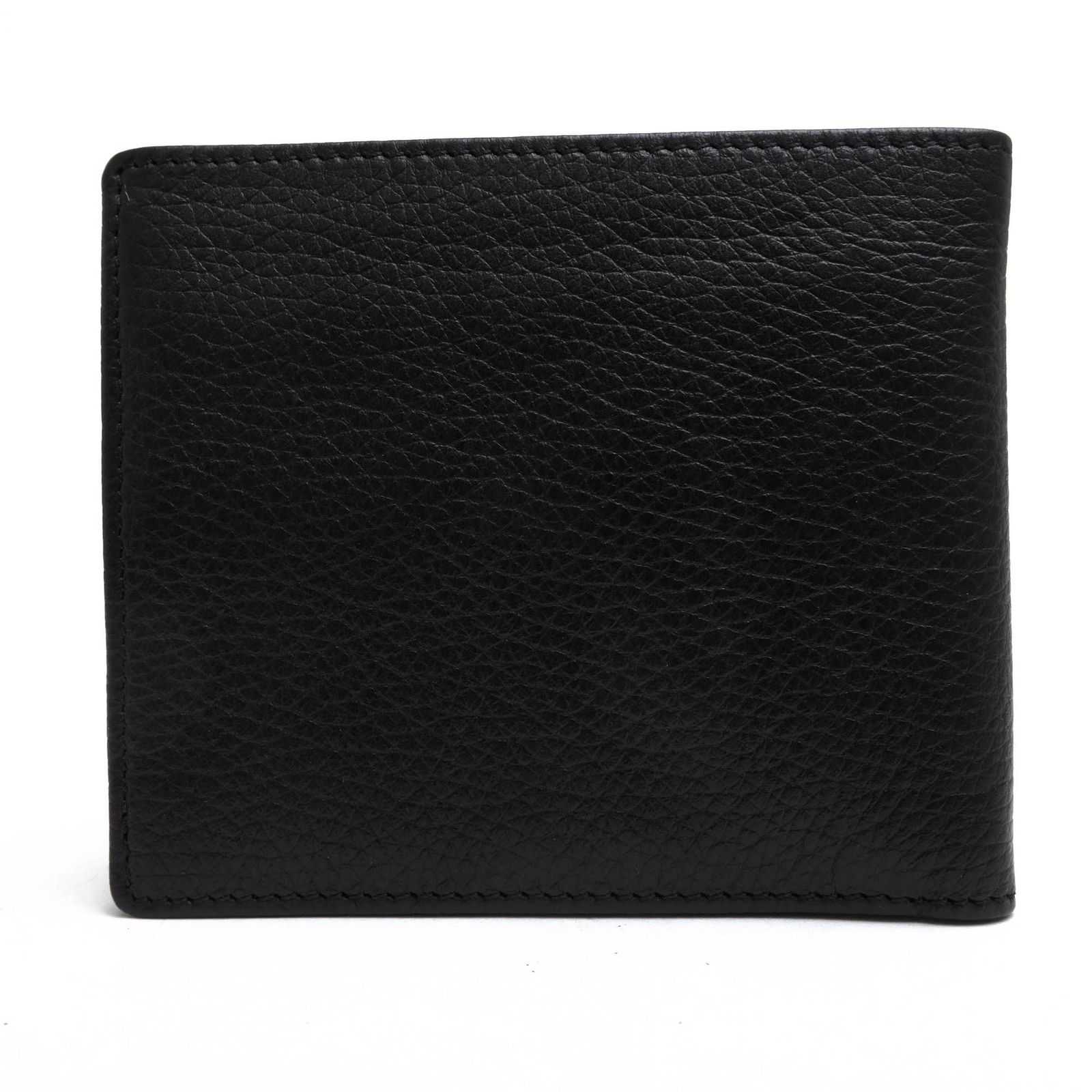 アルマーニ GIORGIO ARMANI 財布 ウォレット メンズ 男性 男性用 レザー 革 本革 ブラック 黒 GAアイコン金具 小銭入れなし 札入れ 二つ折り シボ革 シュリンクレザー