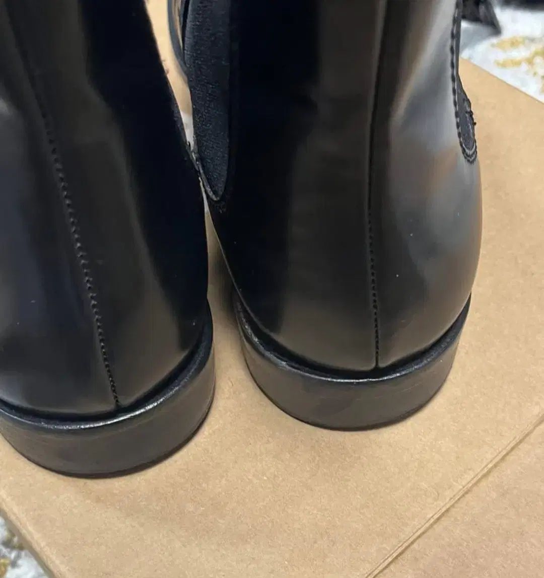 カレッジ ローファー デザインテープ ブーツ