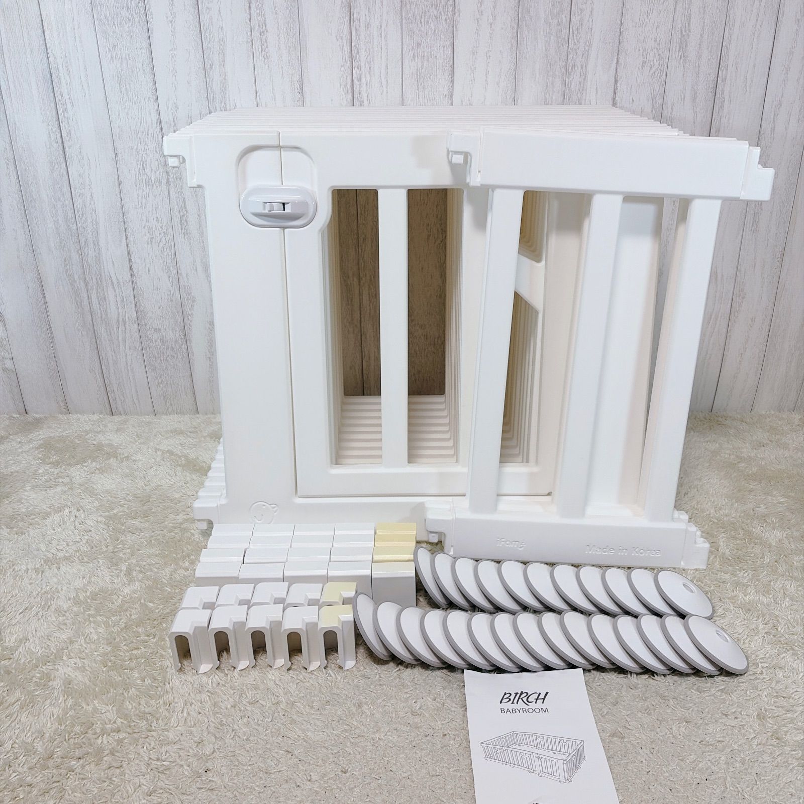 i fam アイファム ベビーゲート ベビーサークル BIRCH パネル ドア 拡張パネル 計
