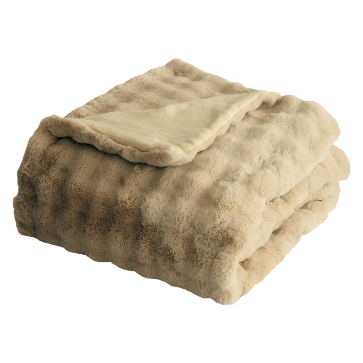 グッズラボ Goods Lab 毛布 ブランケット ふわとろ毛布 ふわもこ毛布 軽量 洗える 合わせ 暖かい あったか エアロゲル 吸湿発熱 静電気防止 防ダニ ベージュ シングル cm