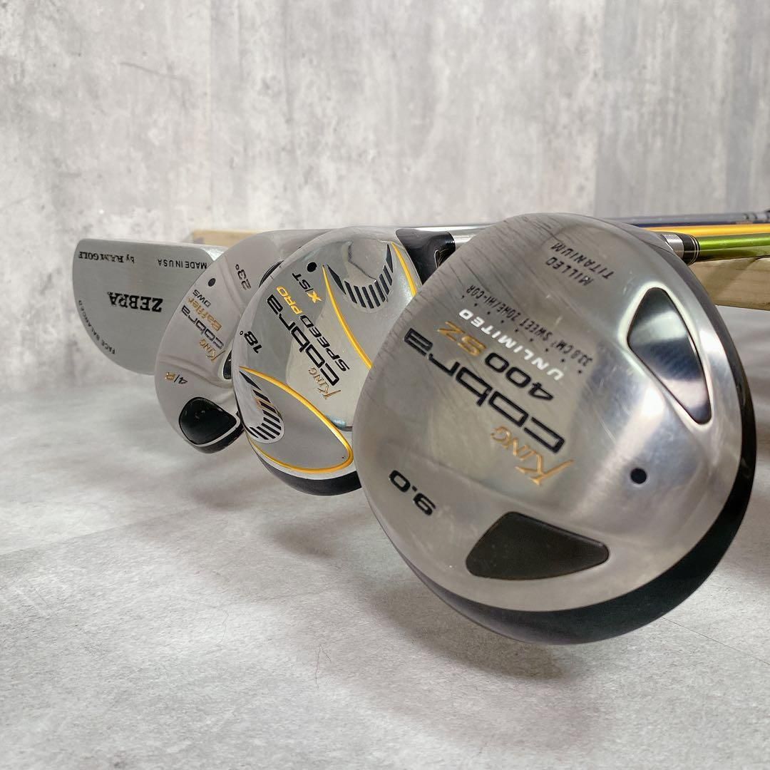 V395 キングコブラ 他 メンズ ゴルフ クラブセット 12点 フレックスS