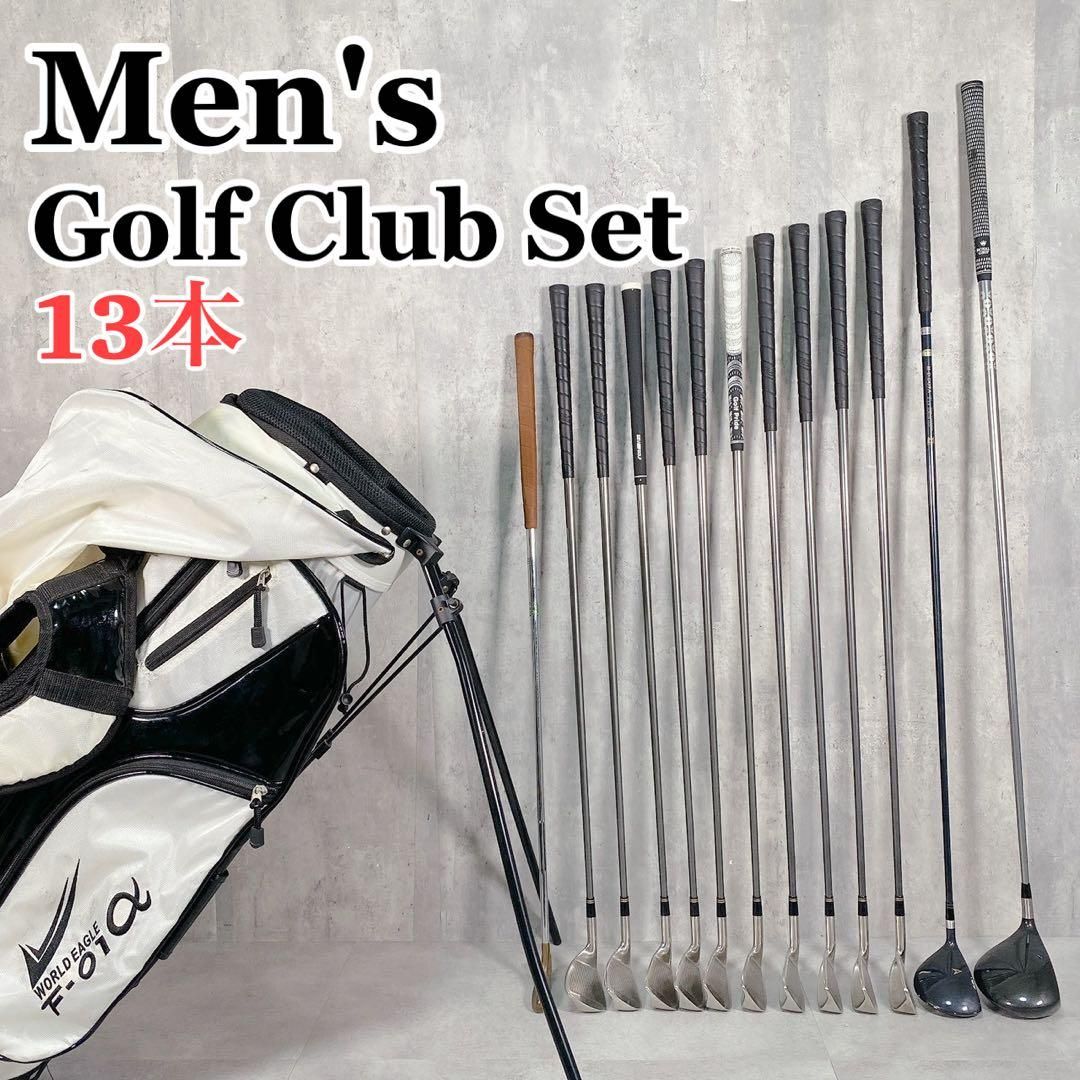 V 216 タイトリスト 他 メンズ ゴルフ クラブ セット 14点 初心者向け