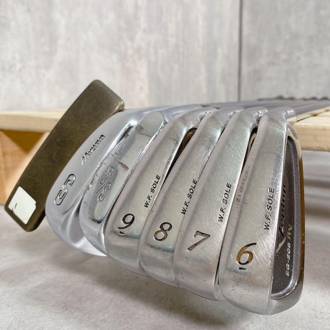 V398 ミズノ メンズ ゴルフ クラブ セット 12点 黒 黄 初心者向け