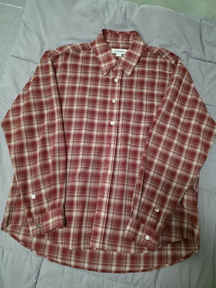 1 999ヒューマニティ イージー シャツ チェック柄 v マゼンタ