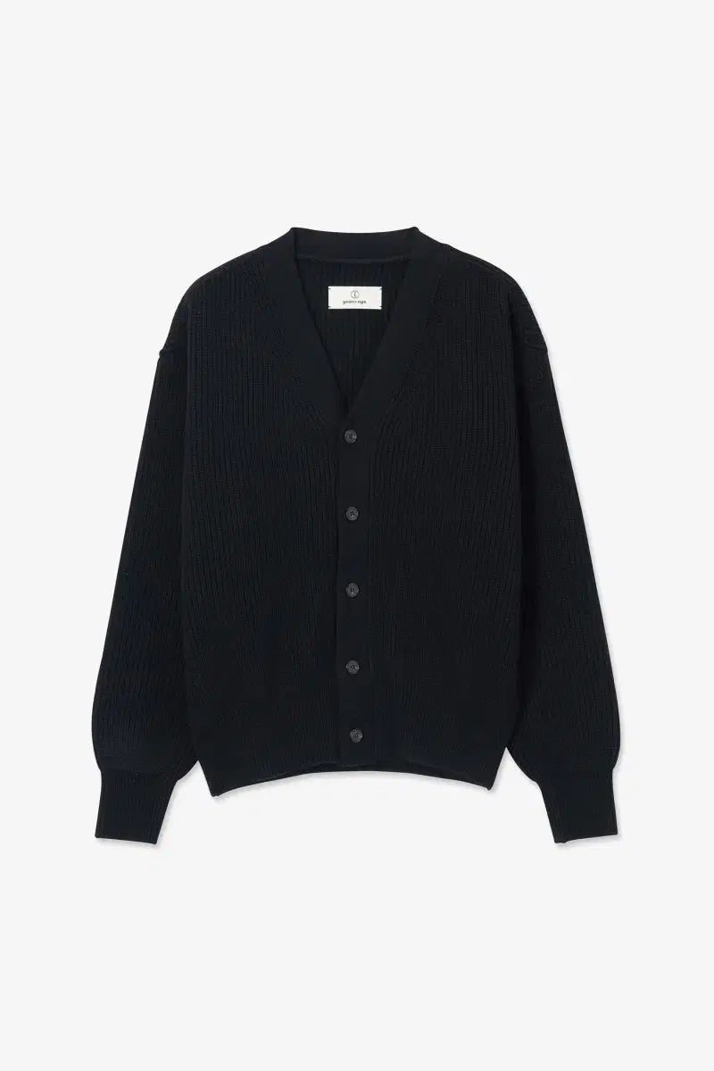 Years ago ローバーウール カーディガン ブラック Lサイズ