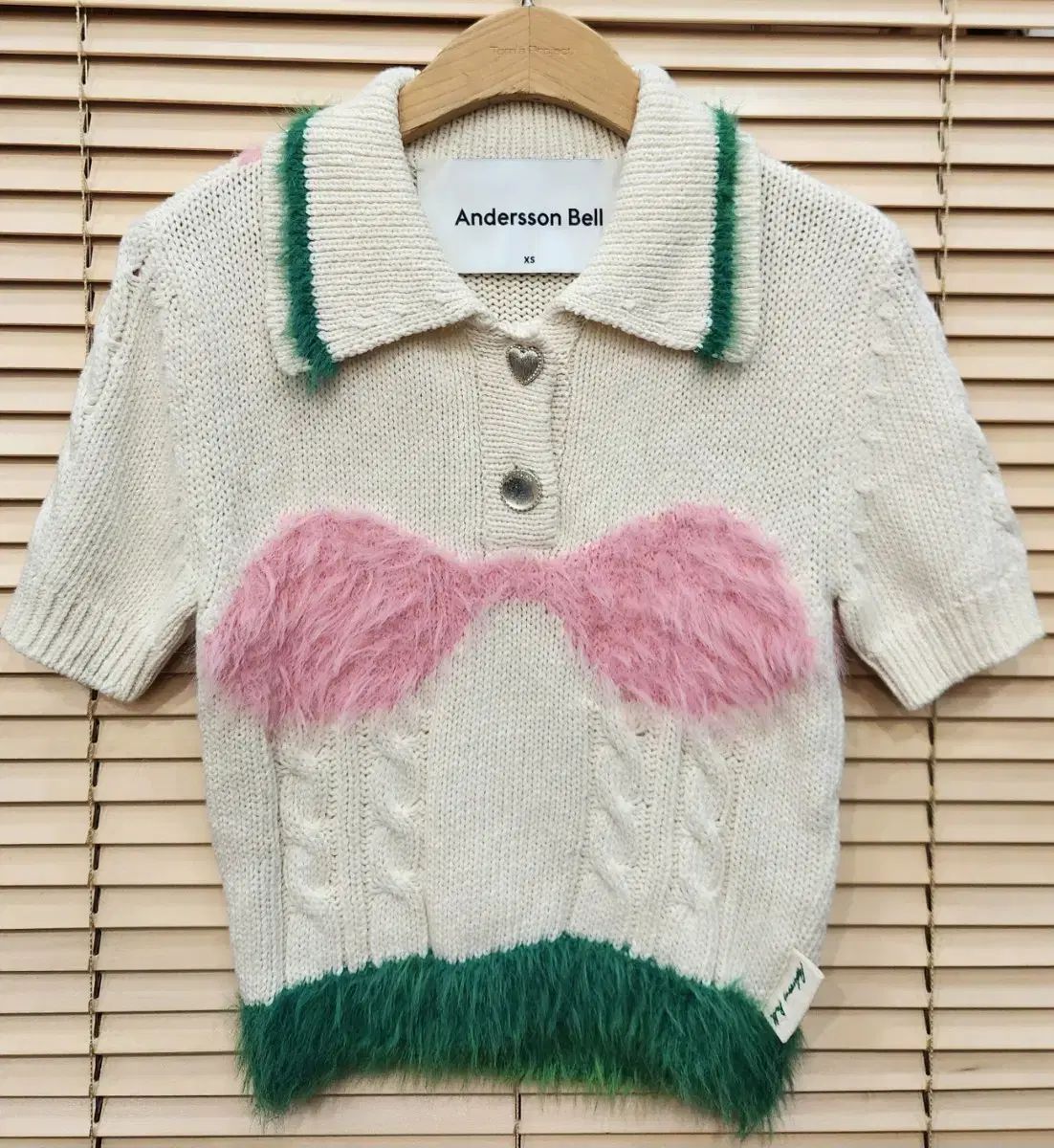 アンダーソンベル ランジェリー インタルシア ニット トップス XS