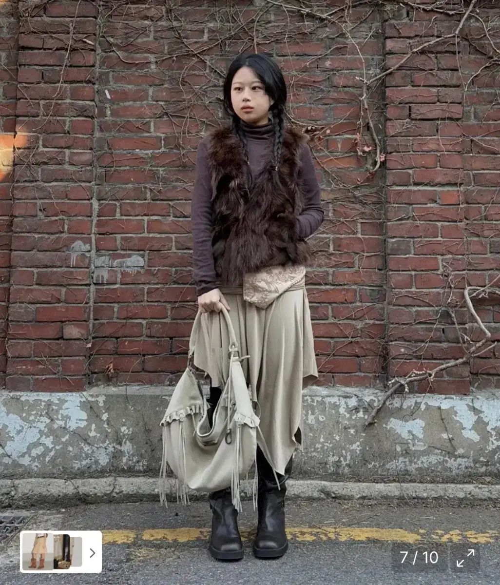 SCULPTOR ビーズ付きジャージースカート