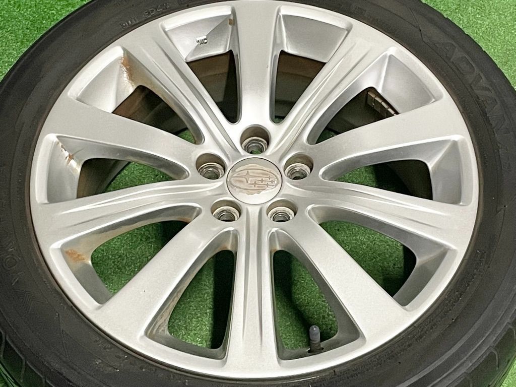  ︎ 即決品 スバル エクシーガ 17 in 7 J 55 PCD 100 ヨコハマ アドバン 215 50 R レガシィ インプレッサ 車検 交換 戻し 17インチ タイヤ ホイールセット