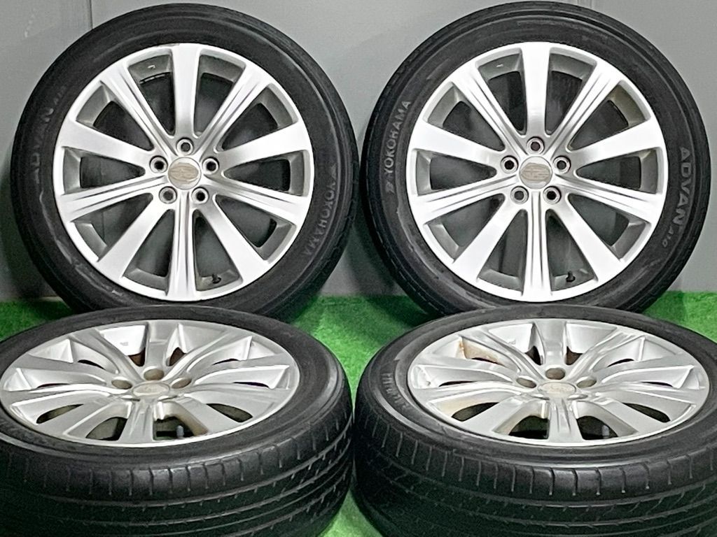 ︎ 即決品 スバル エクシーガ 17 in 7 J 55 PCD 100 ヨコハマ アドバン 215 50 R レガシィ インプレッサ 車検 交換 戻し