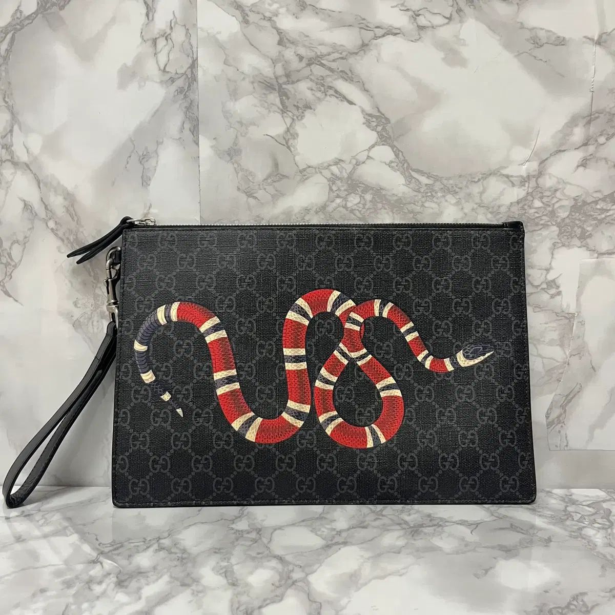 OS グッチ キングスネーク クラッチバッグ