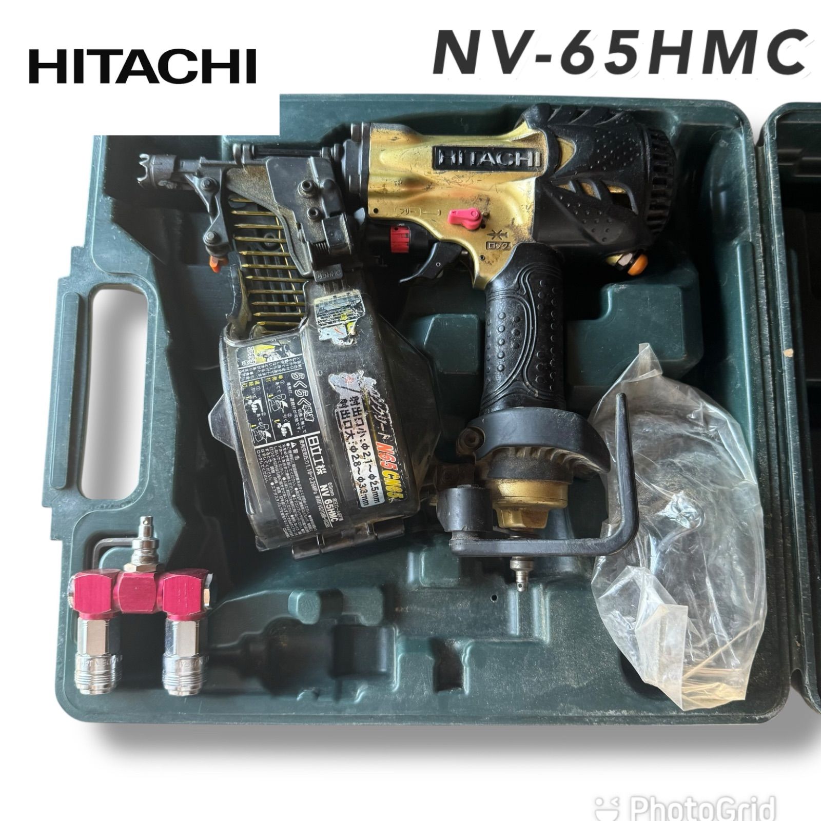 高圧 最強パワー HITACHI NV 65 HMC 高圧釘打機｜強力打込み 動作良好 即戦力