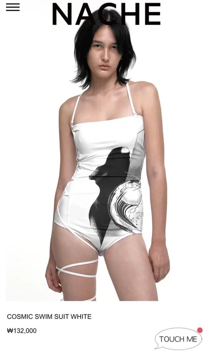 NACHE COSMIC SWIM SUIT WHITE