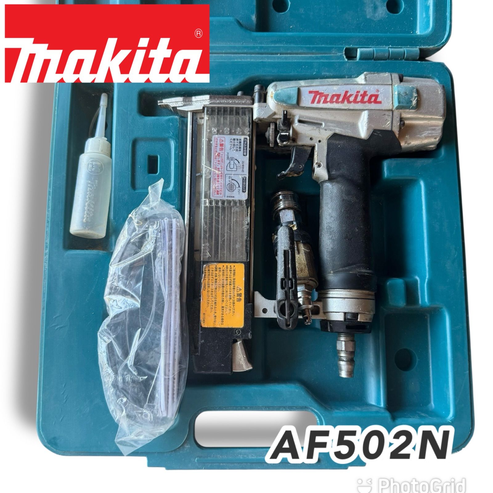 美しい仕上がり makita AF 502 N 仕上げ釘打ち機｜軽量 高精度 動作良好の モデル