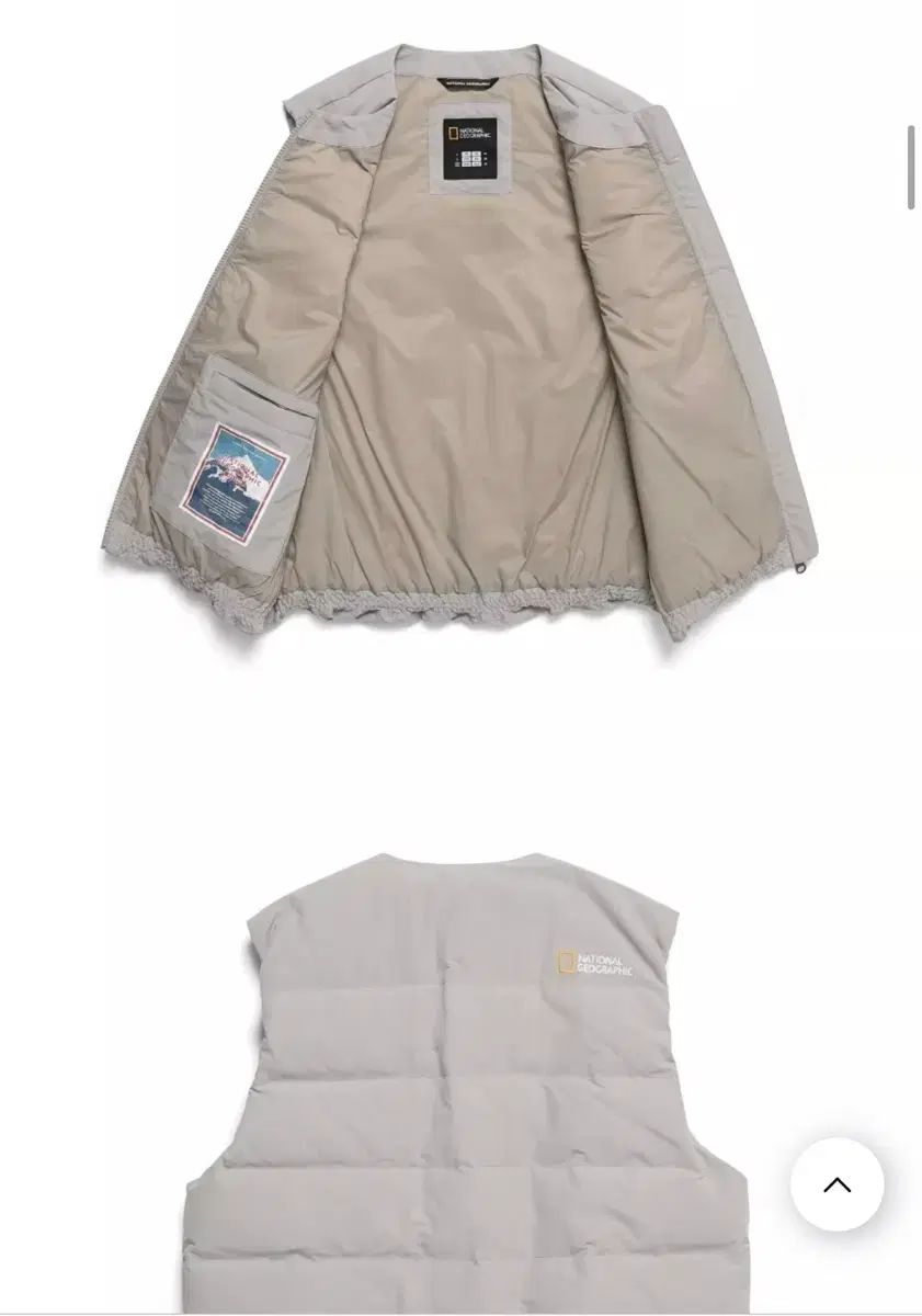 ナショナルジオグラフィック ヘロン Uネック 軽量ダウンベスト XS-