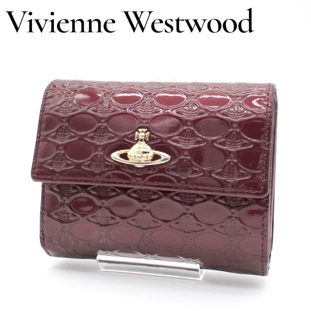 極美品】Vivienne OVAL 三つ折財布 がま口財布 オーブ型押し - メルカリ