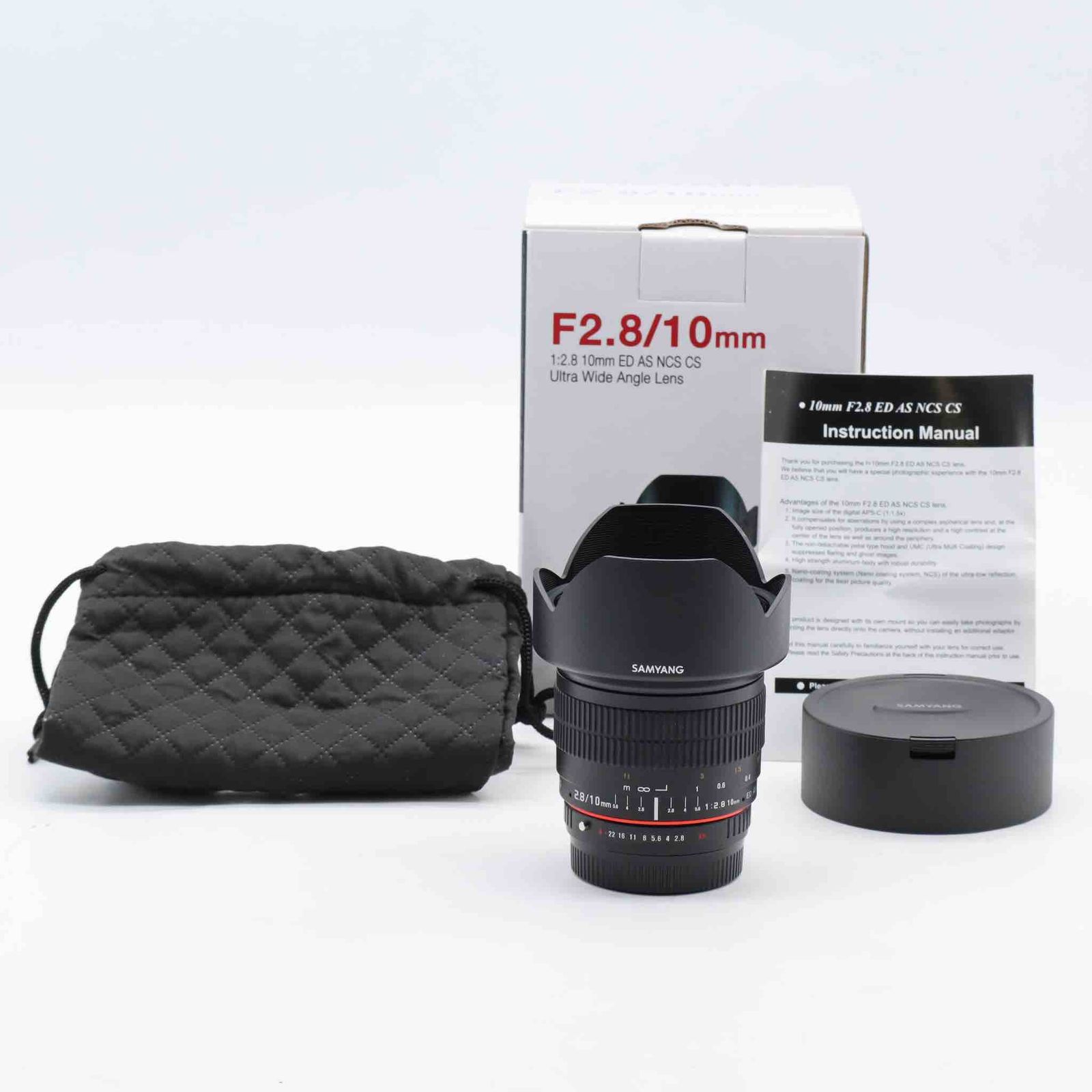 超美品☆ Samyang 10mm f/2.8 ペンタックス用 ED AS NCS CS #708