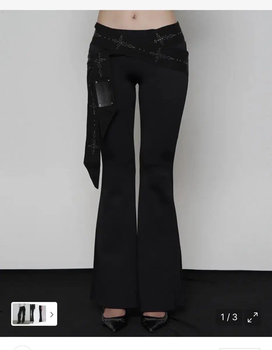 エトオソメ ウェスタン ロング ベルト レギンス ブーツカット パンツ western