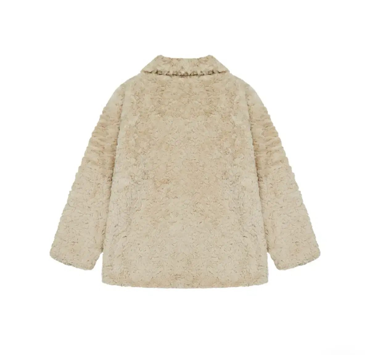 イサベイ フェイク シアリング キルティング ファー ジャケット