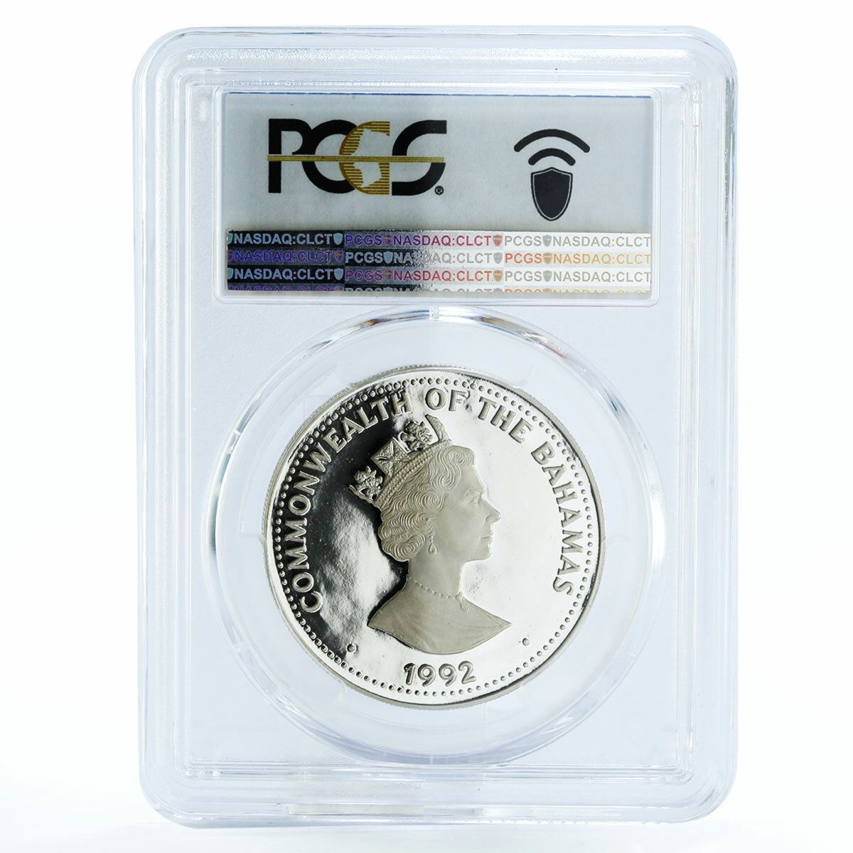 バハマ 5ドル アメリカ建国500周年記念 ルーズベルト PR68 PCGS 銀貨