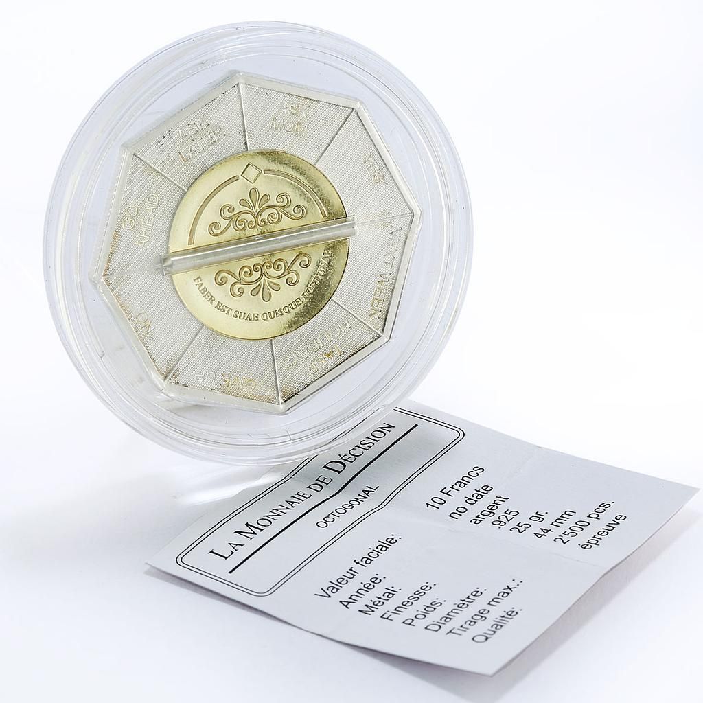 コンゴ 10フラン 決定コイン メイク ユア フェイト プルーフ銀貨 2007年
